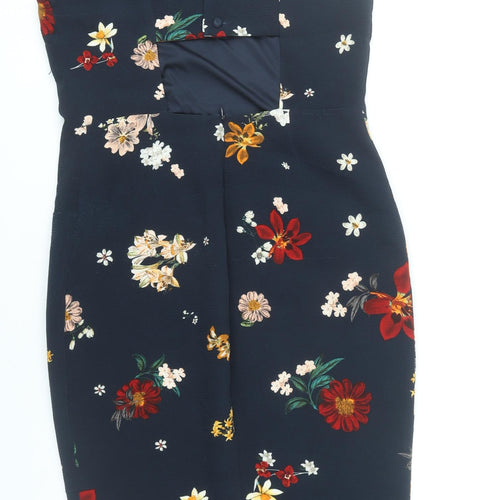 Zara Women’s Multicoloured Floral Sheath Dress Size 12 Sleeveless