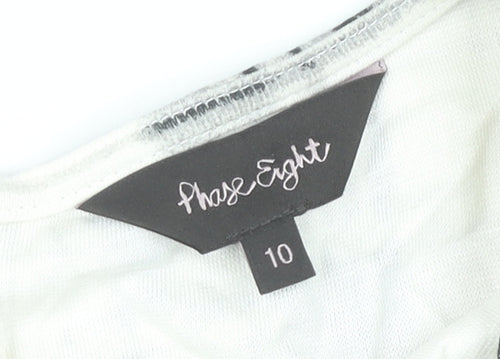 Phase Eight Women’s Black White Check Sheath Dress Size 10