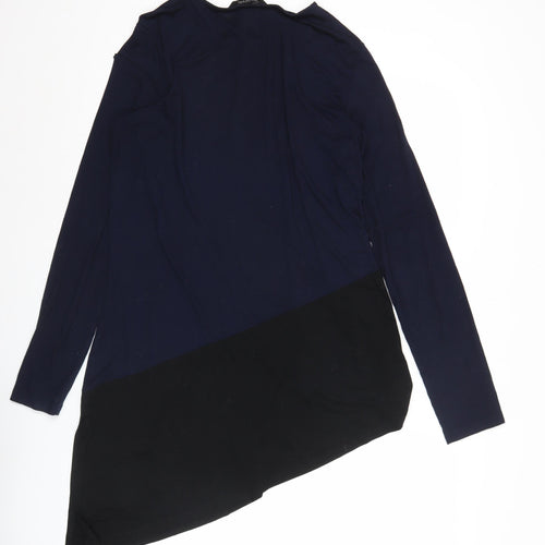 Long Tall Sally Women’s Blue Black Tall Shift Dress Size M Knee Length
