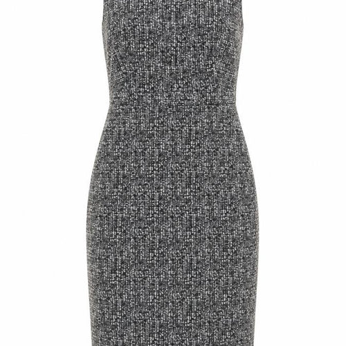 Next Women Grey Black Check Sheath Dress Size 8 Sleeveless Workwear