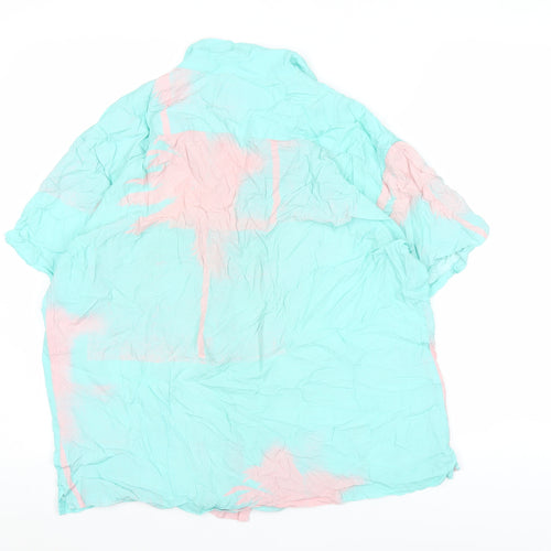 Double Rainbouu Men’s Multicoloured Cotton Button-Up Shirt M