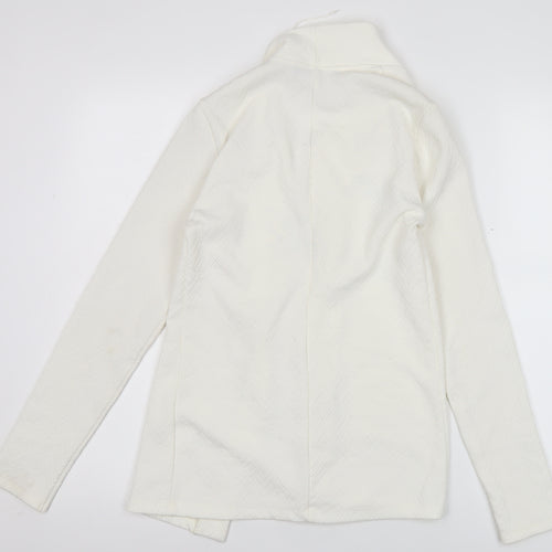 Dorothy Perkins Women White Blazer Size 12 Classic Work Jacket