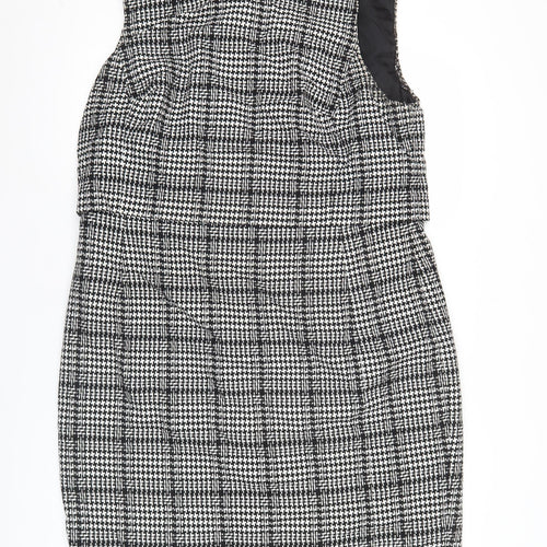 Marks and Spencer Women’s Black Houndstooth Sheath Dress Size 18