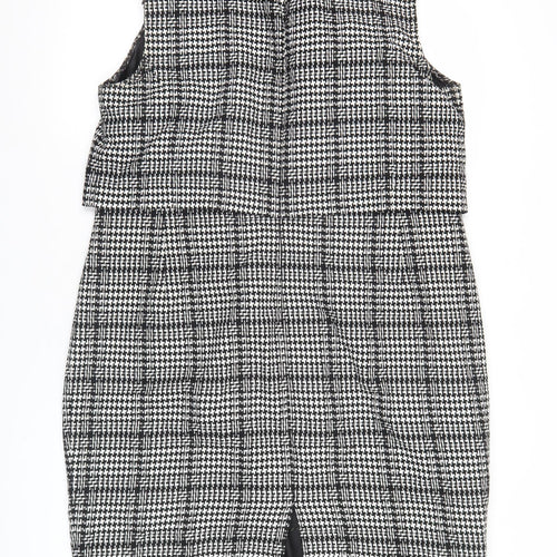 Marks and Spencer Women’s Black Houndstooth Sheath Dress Size 18