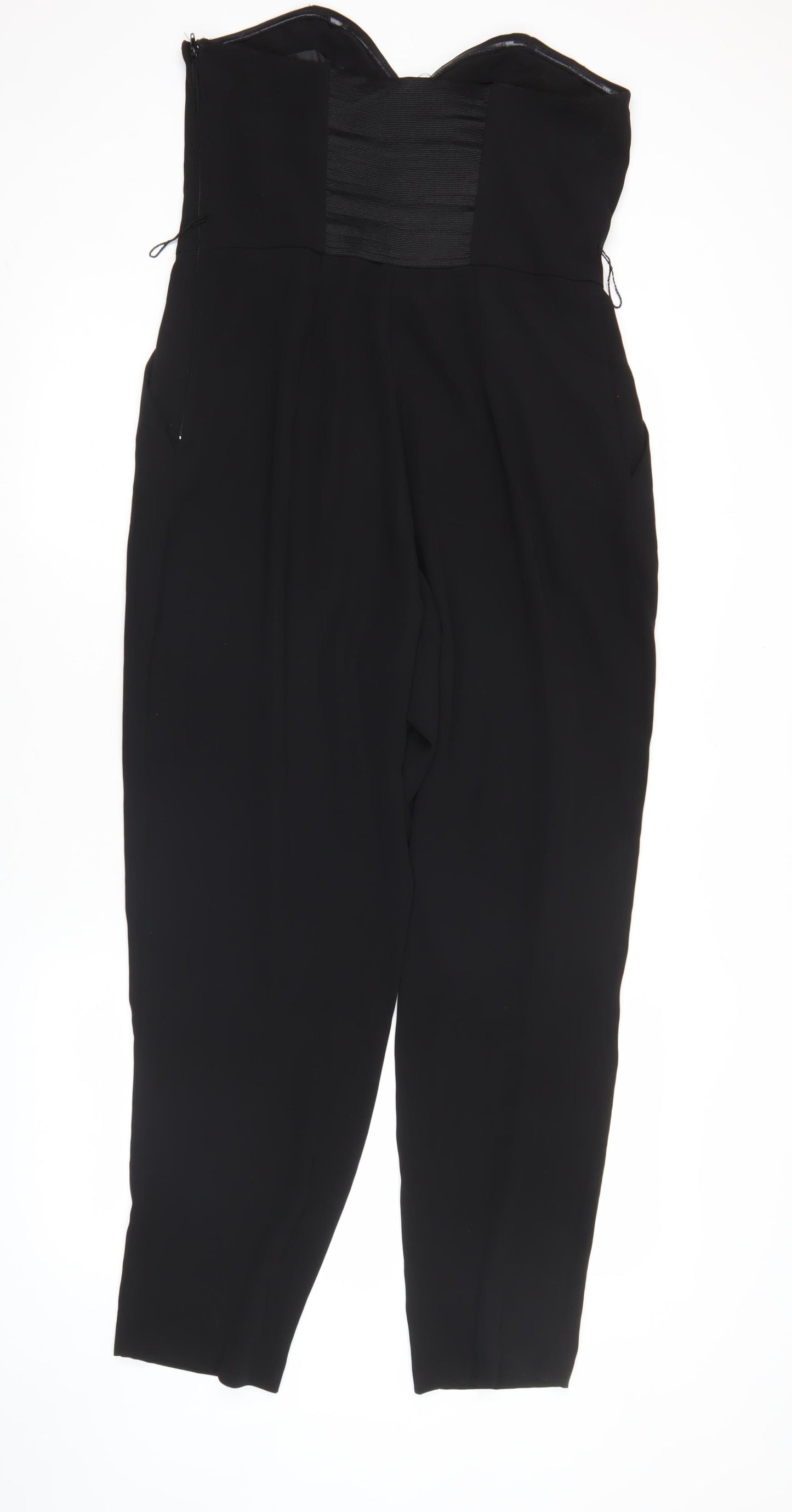 H&M Women’s Black Strapless Tapered Jumpsuit Size 14