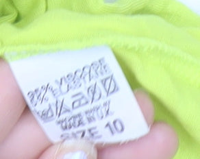 Boohoo Womens Yellow Strapless Midi Dress Size 10 Summer Casual