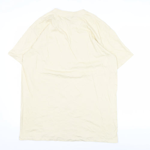 boohooMAN Men's Beige Chicago Graphic T-Shirt Size M