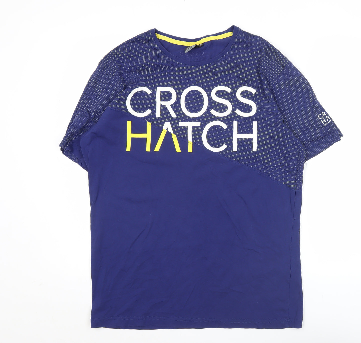 Crosshatch Men’s Blue XL Graphic Logo Short Sleeve T-Shirt
