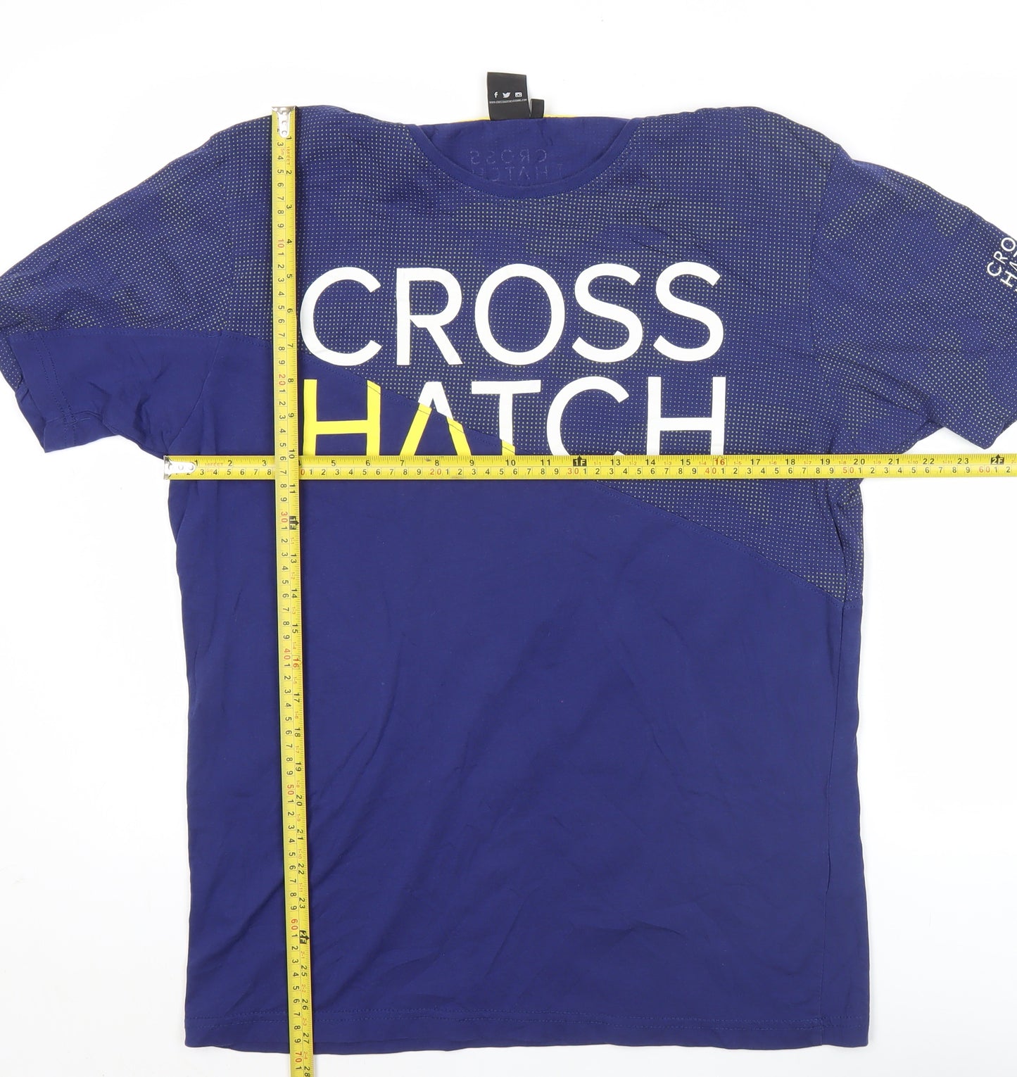 Crosshatch Men’s Blue XL Graphic Logo Short Sleeve T-Shirt