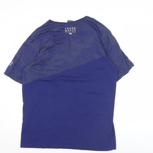 Crosshatch Men’s Blue XL Graphic Logo Short Sleeve T-Shirt