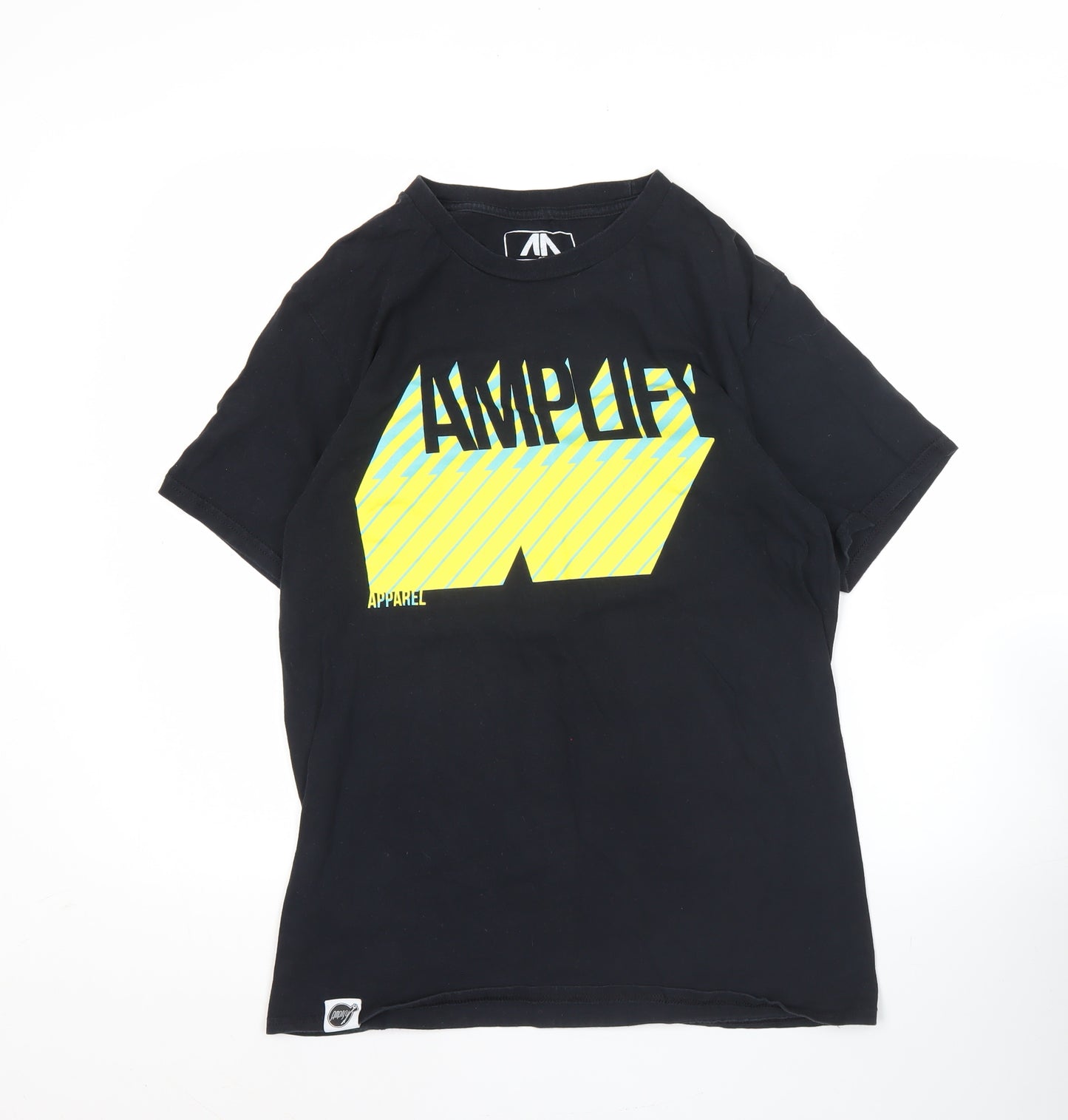 Amplify Apparel Men's Black M Graphic Music T-Shirt Crew Neck