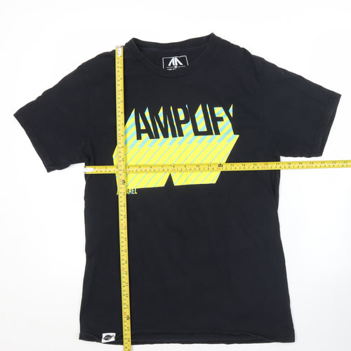 Amplify Apparel Men's Black M Graphic Music T-Shirt Crew Neck
