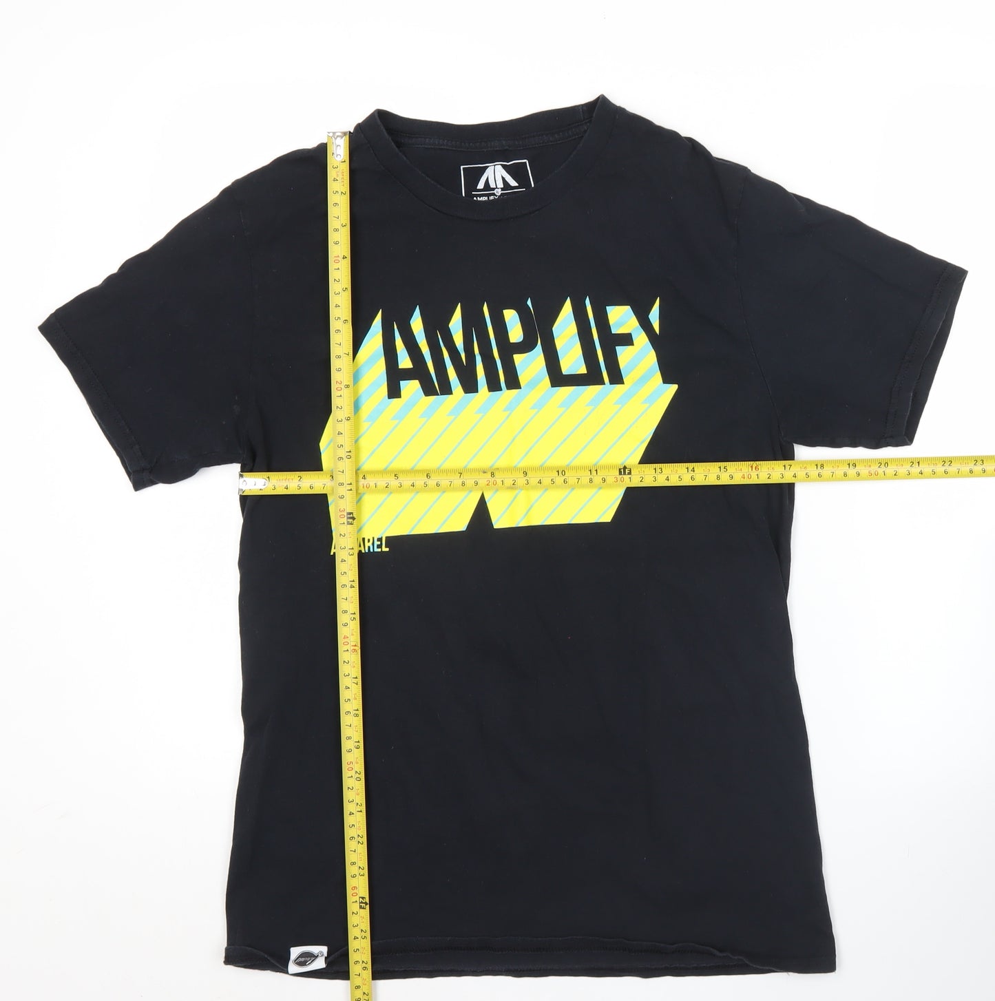Amplify Apparel Men's Black M Graphic Music T-Shirt Crew Neck
