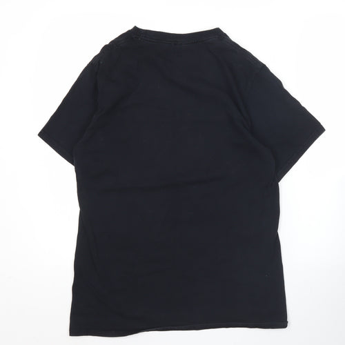 Amplify Apparel Men's Black M Graphic Music T-Shirt Crew Neck