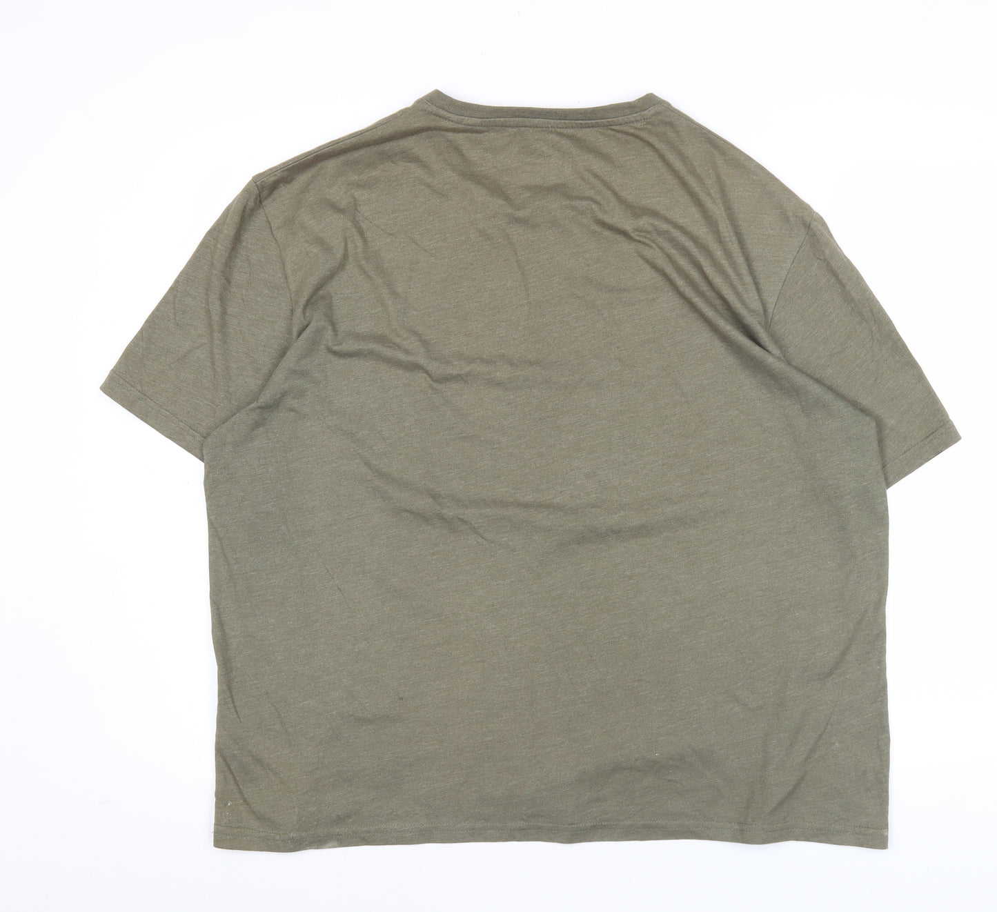 C&A Men's Green 2XL Graphic Outdoor Nature Cotton Blend T-Shirt