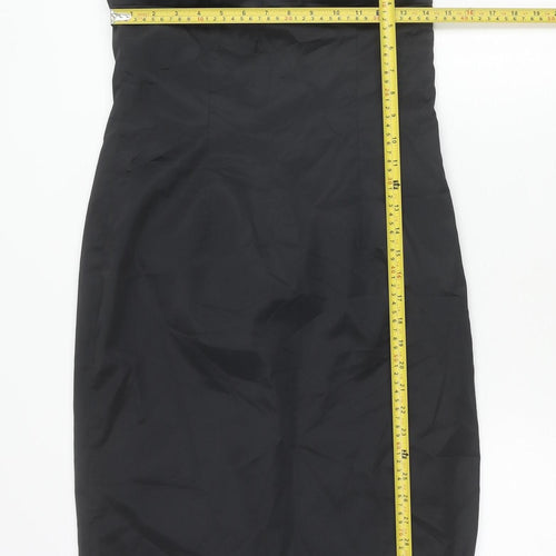 Oasis Women’s Black Strapless Bodycon Knee Length Dress Size 12