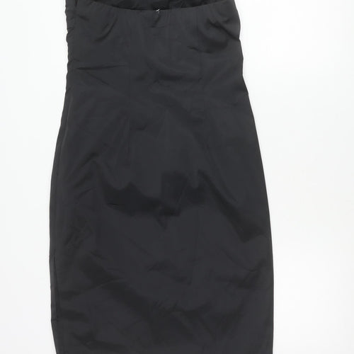 Oasis Women’s Black Strapless Bodycon Knee Length Dress Size 12