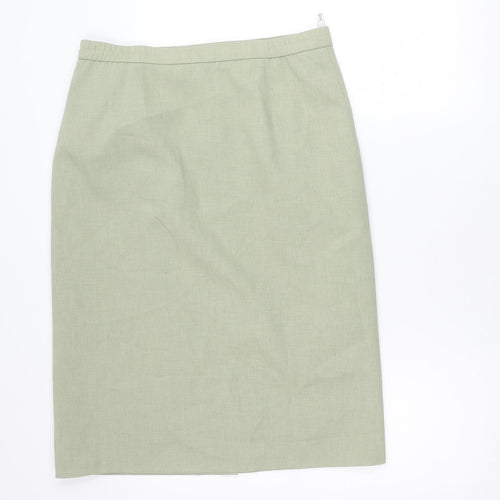 Eastex Women’s Green Size 16 Pencil Skirt Polyester Lined Workwear