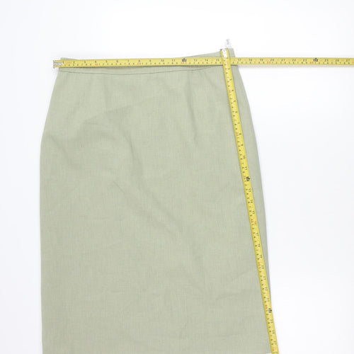 Eastex Women’s Green Size 16 Pencil Skirt Polyester Lined Workwear