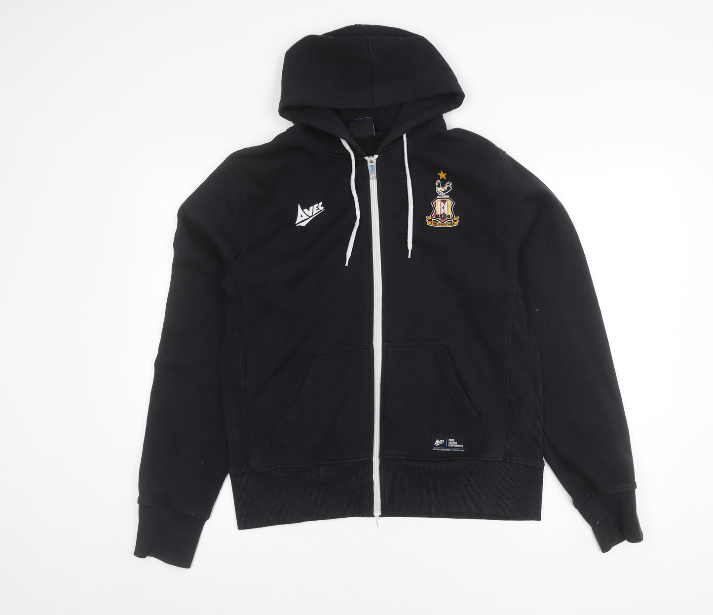 Avec Men’s Black Small Full Zip Hooded Sports Jacket