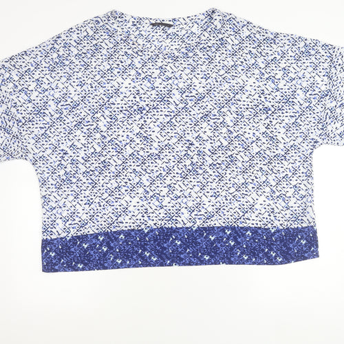 Marks and Spencer Women’s Blue Geometric Tunic Blouse Size 22