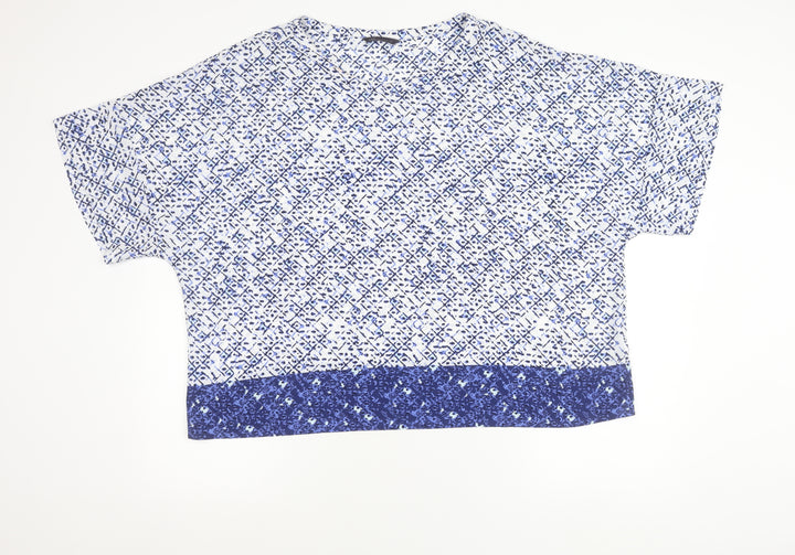 Marks and Spencer Women’s Blue Geometric Tunic Blouse Size 22