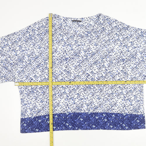 Marks and Spencer Women’s Blue Geometric Tunic Blouse Size 22