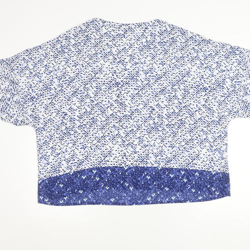 Marks and Spencer Women’s Blue Geometric Tunic Blouse Size 22