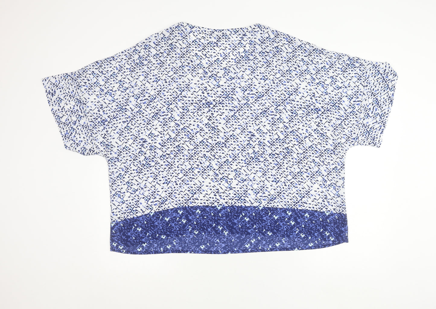 Marks and Spencer Women’s Blue Geometric Tunic Blouse Size 22