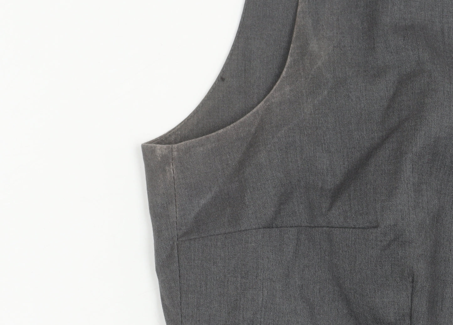 H&M Women’s Grey Sheath Dress Size 10 Sleeveless Beaded Neckline