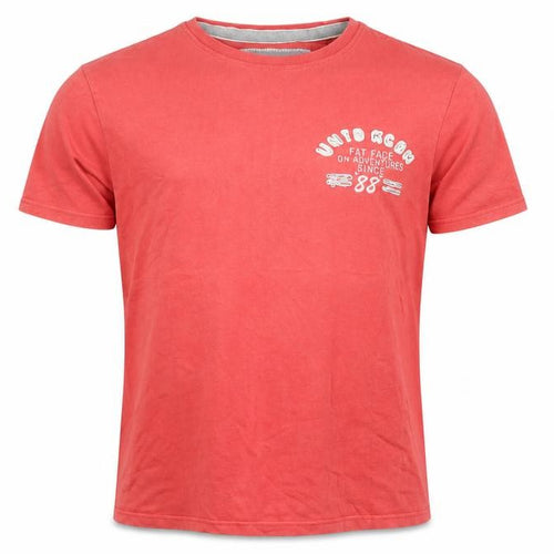 Fat Face Men's Red Cotton Graphic Print T-Shirt Size S