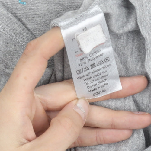 Friends Women’s Grey Nightshirt T-Shirt Size 18 Graphic Print