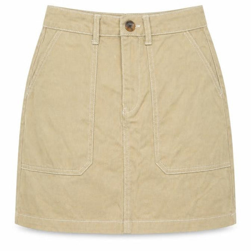 Denim Co. Women’s Beige Cargo Skirt UK 8 Short Cotton Twill