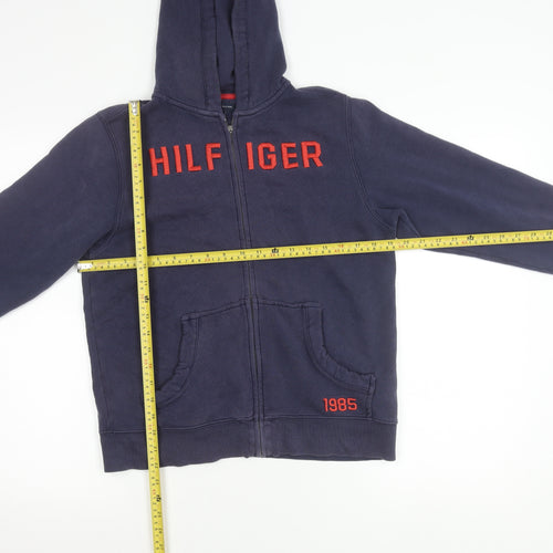 Tommy Hilfiger Boys Blue Zip Hoodie Jacket 12-14 Years Hooded Logo