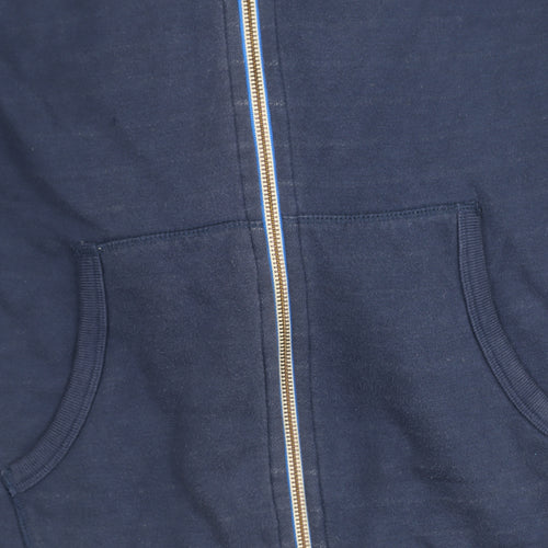 Boden Men’s Blue Cotton Full Zip Hooded Jacket Size S
