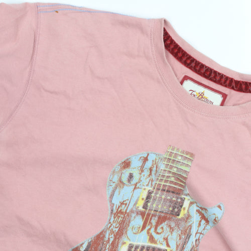 Joe Browns Men's Pink 2XL Music Graphic Cotton T-Shirt