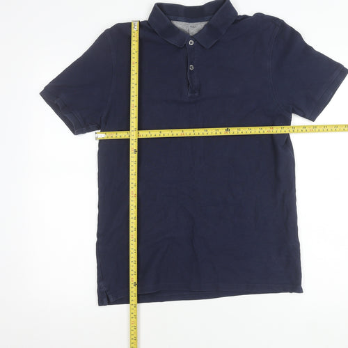 Marks and Spencer Men’s Blue M Polo Shirt Cotton Regular Fit