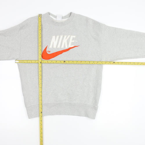 Nike Women’s Grey Sweatshirt Small Pullover Logo Crew Neck Cotton