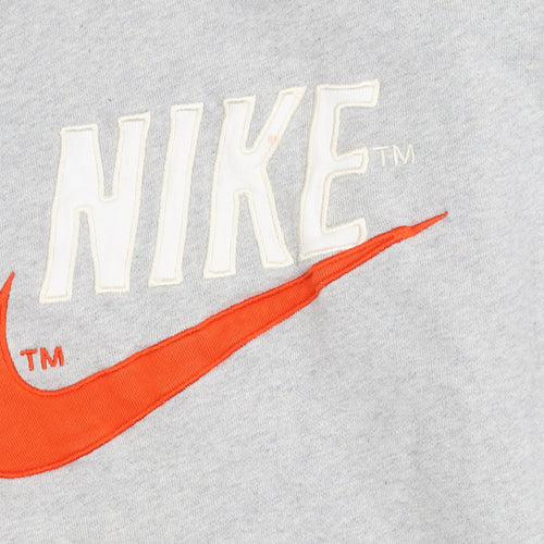 Nike Women’s Grey Sweatshirt Small Pullover Logo Crew Neck Cotton