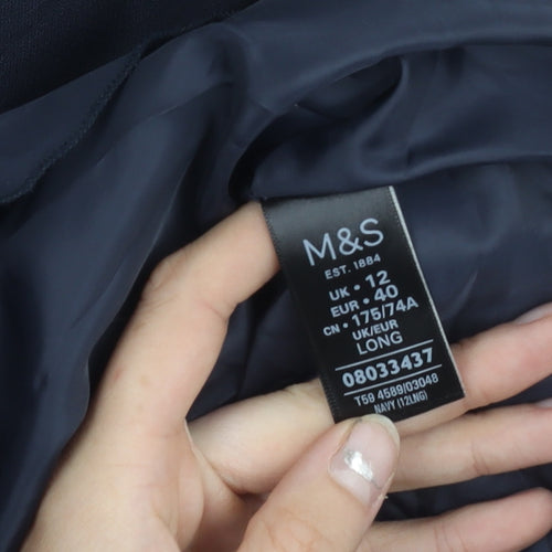 Marks and Spencer Women’s Blue Size 12 Long Pencil Skirt