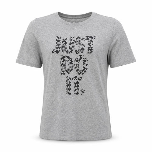 Nike Men's Grey M Athletic Fit Graphic Logo T-Shirt