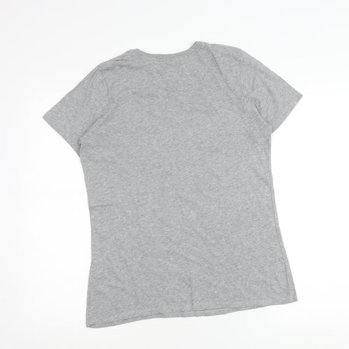 Nike Men's Grey M Athletic Fit Graphic Logo T-Shirt