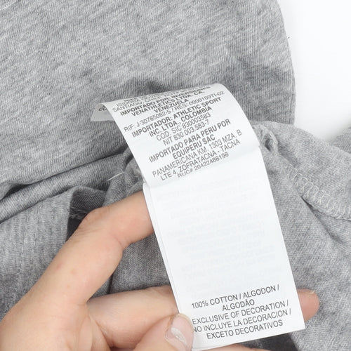 Nike Men's Grey M Athletic Fit Graphic Logo T-Shirt