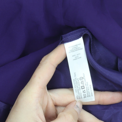 Début Women’s Purple Strapless Hi-Low Sequin Formal Dress Size 12