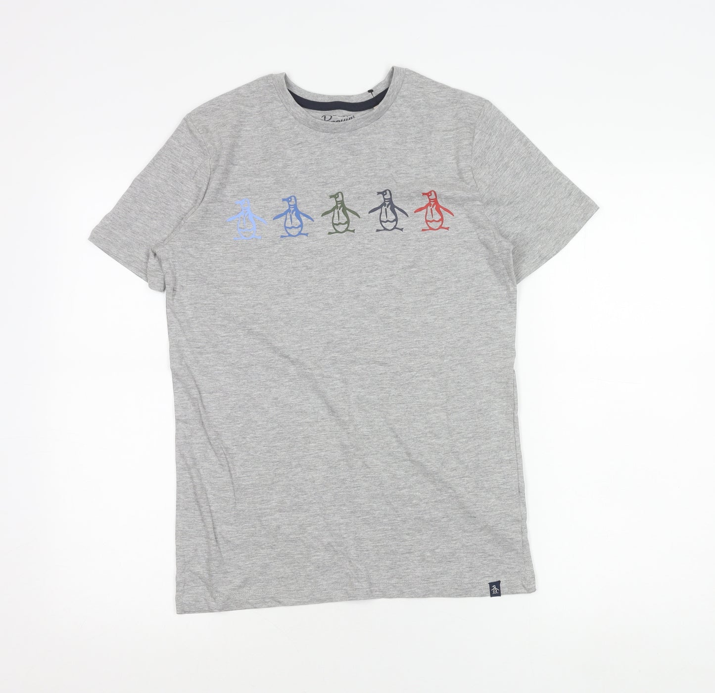 Penguin by Munsingwear Teens Grey Graphic Penguin Logo T-Shirt 12 Slim