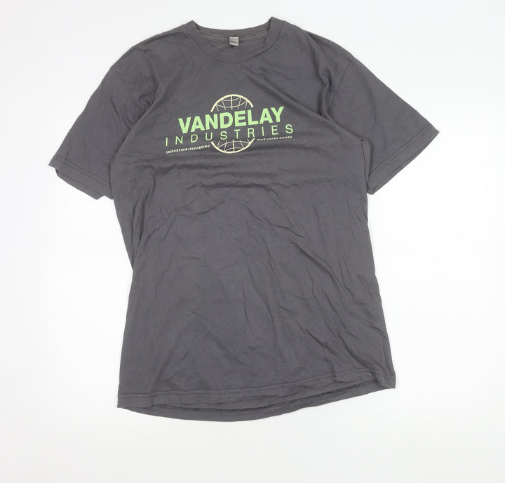 American Apparel Men’s Grey L Funny Graphic Vandelay Industries T-Shirt