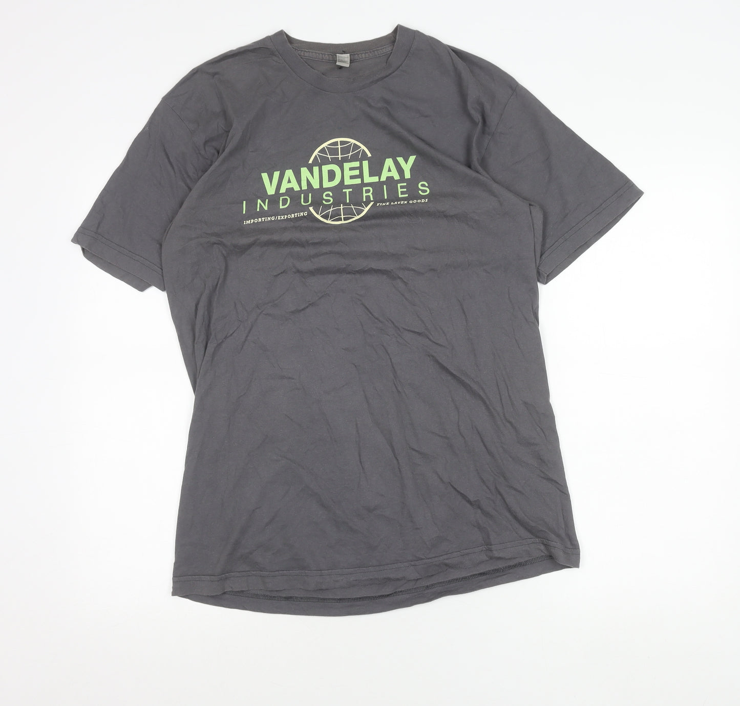 American Apparel Men’s Grey L Funny Graphic Vandelay Industries T-Shirt