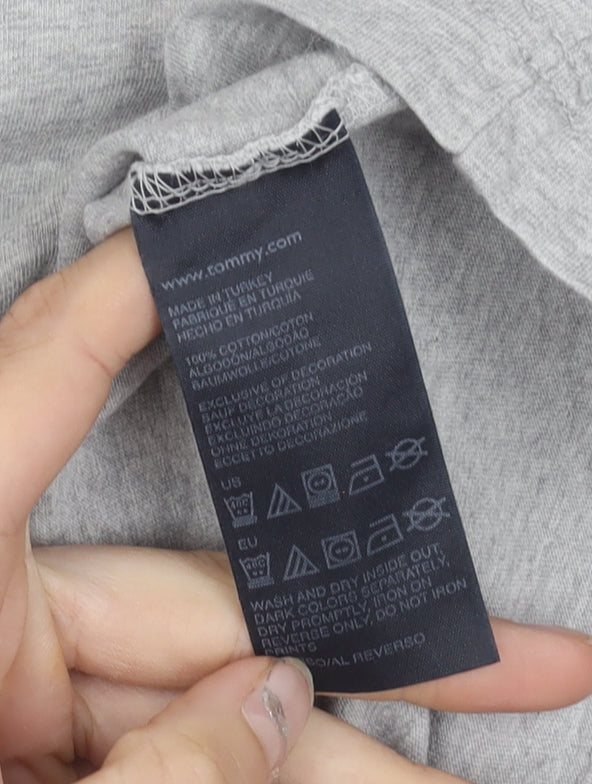 Tommy Hilfiger Men's Grey XL Nautical Logo Short Sleeve T-Shirt