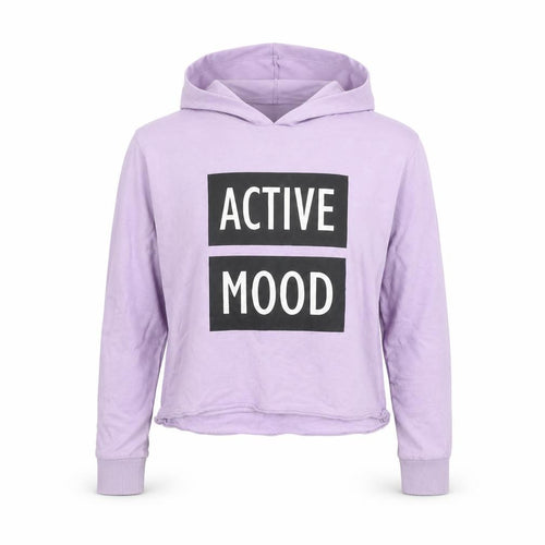 Destination Girls Purple Pullover Hoodie Size 146 Logo Print Casual