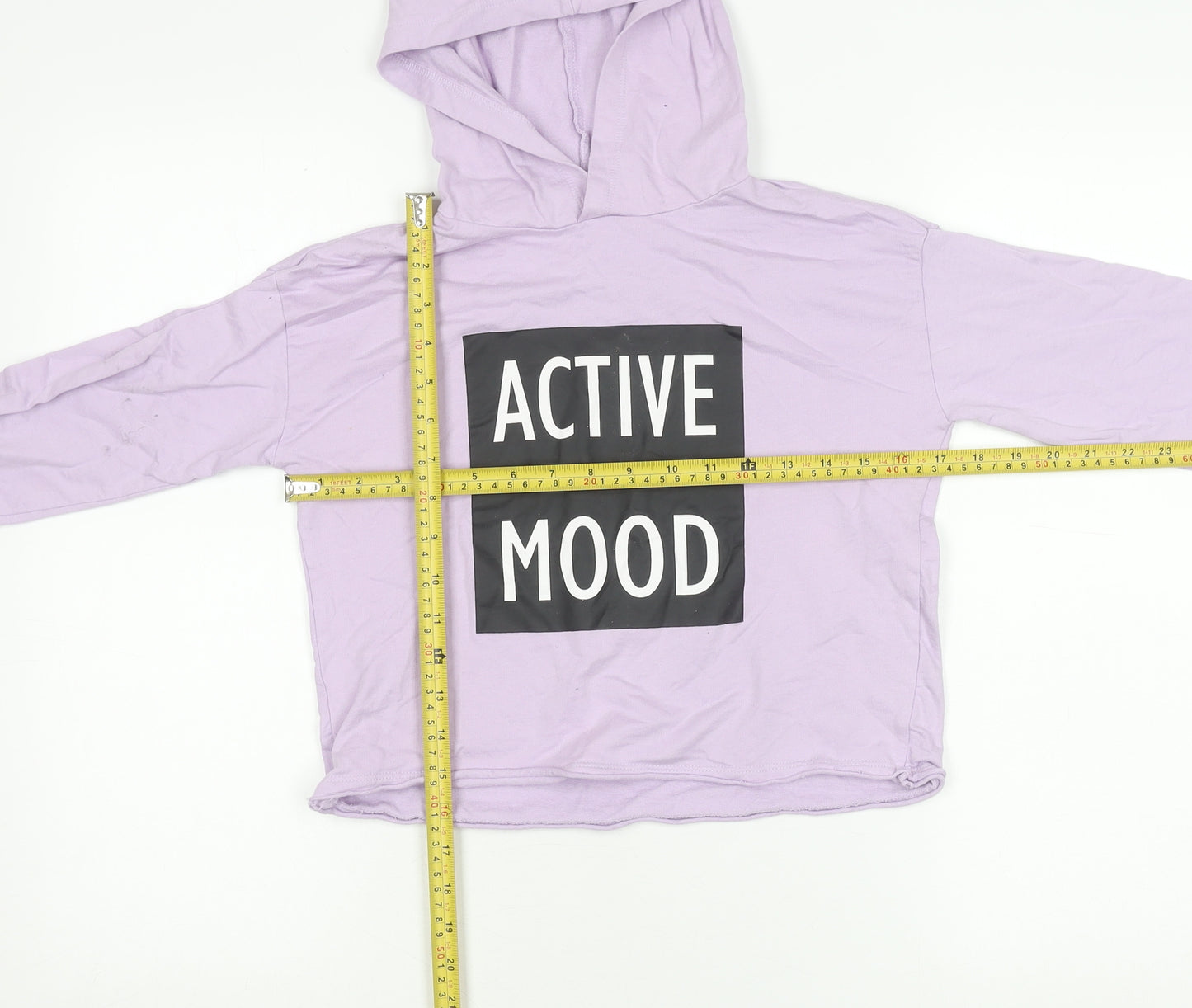 Destination Girls Purple Pullover Hoodie Size 146 Logo Print Casual